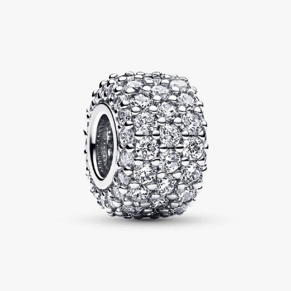 Sparkling Pavé Barrel Charm (ONE)